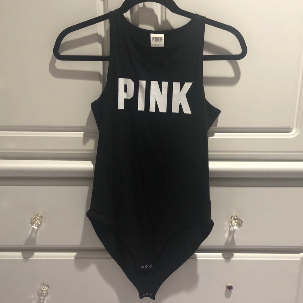 VS Pink High-Neck Bodysuit